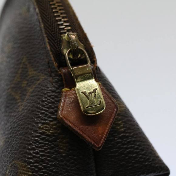 LOUIS VUITTON Monogram Pochette Cosmetic PM Cosmetic Pouch M47515 LV Auth 57871 - Picture 8 of 16